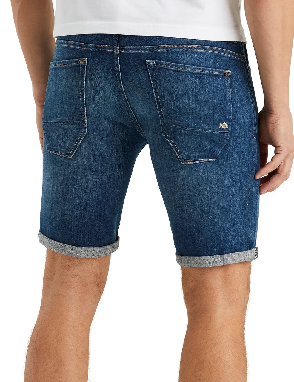 PME Legend Herren Jeans Short NIGHTFLIGHT - Regular Fit - Blau - Grau