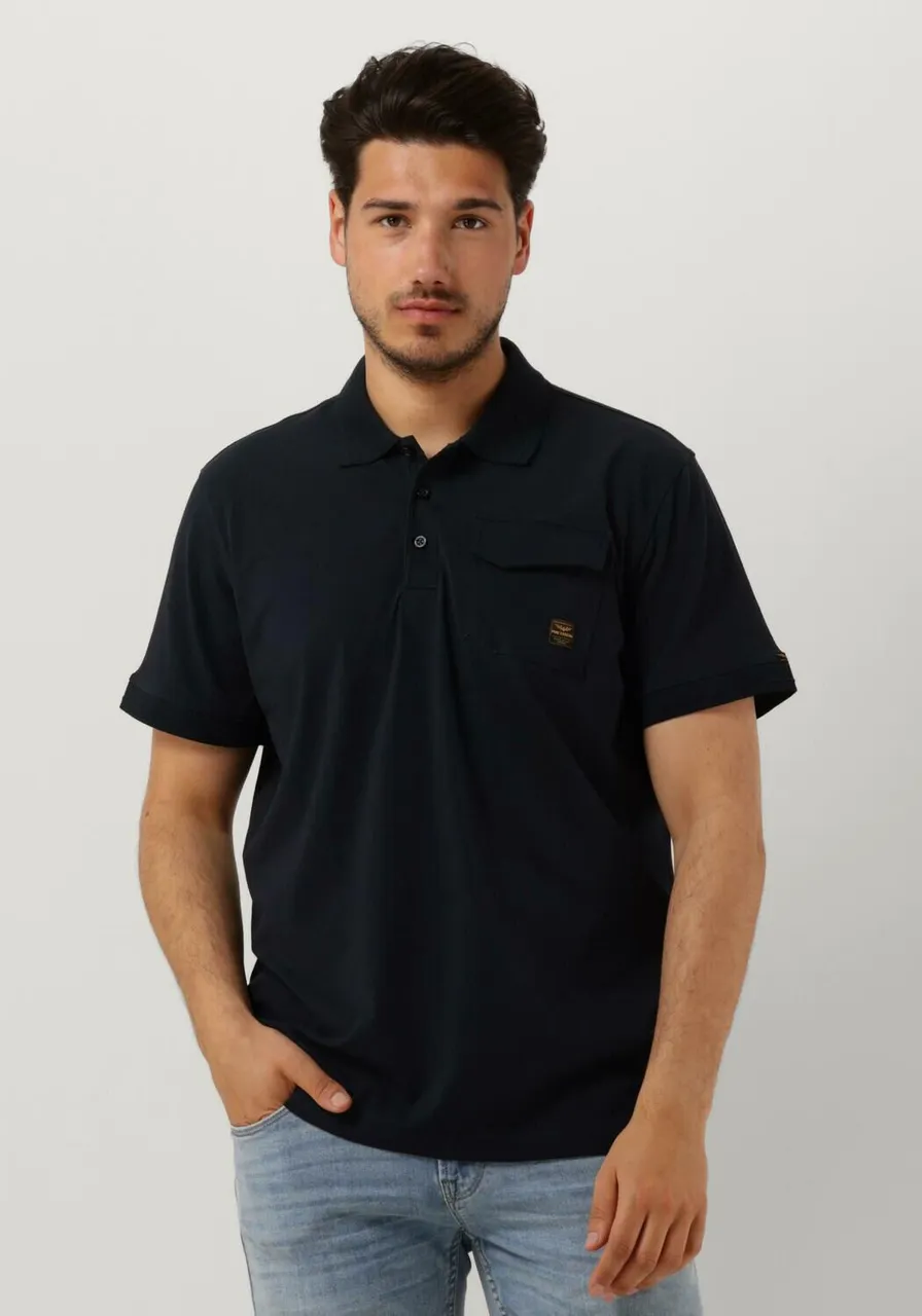 PME Legend Herren Polos & T-Shirts Short Sleeve Polo Stretch Jersey - Blau  - Preise vergleichen