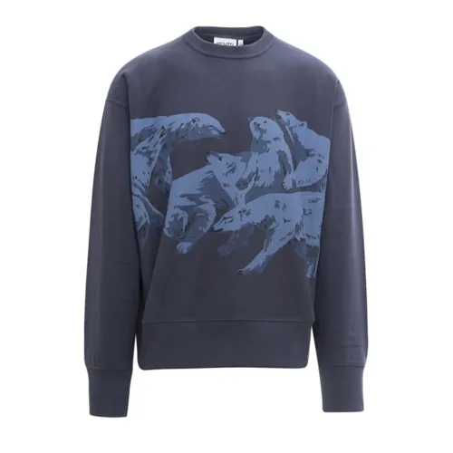 Polar Bear-Print Baumwoll-Sweatshirt Kenzo