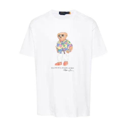 Polo Bear Weißes T-Shirt,Polo Bear T-Shirts und Polos Ralph Lauren
