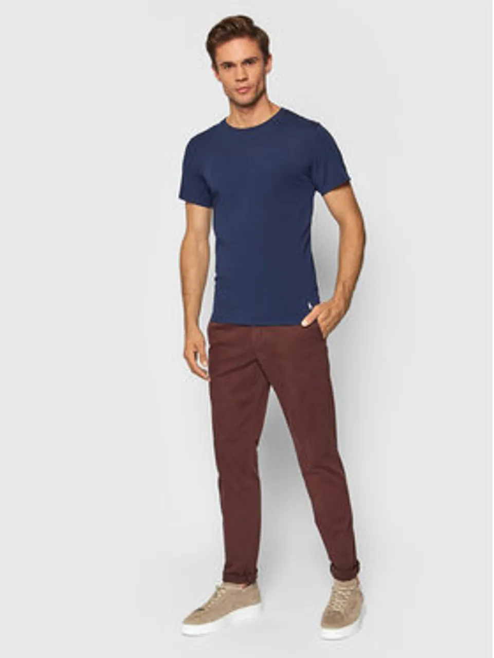 Polo Ralph Lauren 2er-Set T-Shirts Core Replen 714835960004 Dunkelblau Slim Fit