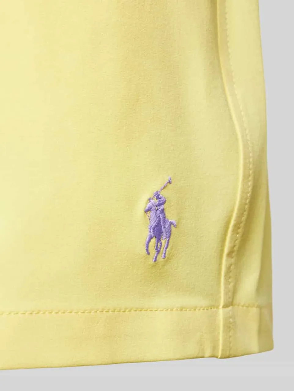 Polo Ralph Lauren Badehose mit Logo-Stitching Modell 'TRAVELER' in Gelb