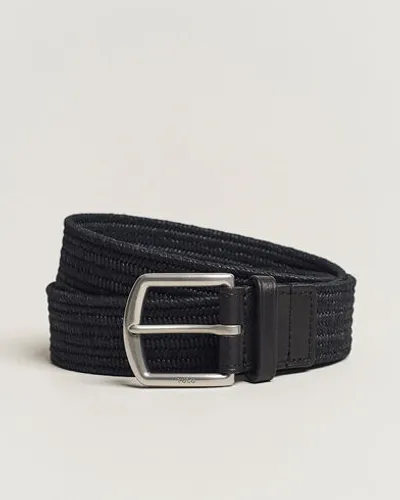 Polo Ralph Lauren Braided Cotton Elastic Belt Polo Black