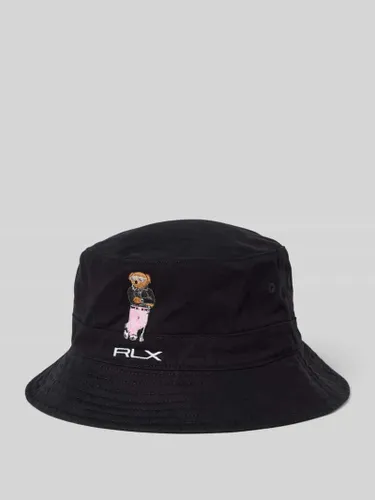 Polo Ralph Lauren Bucket Hat mit Motiv-Stitching in Black