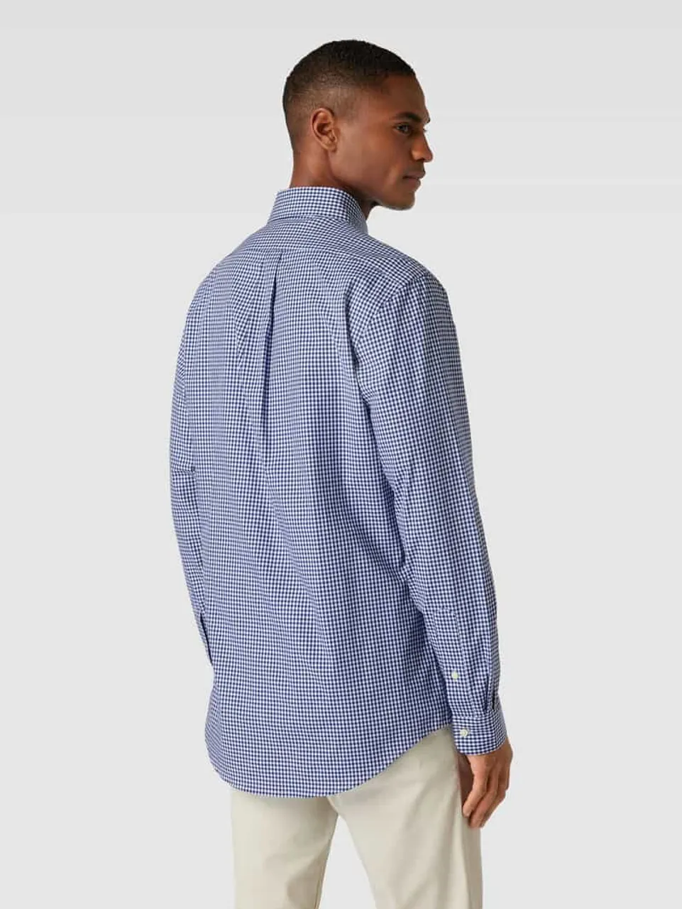 Polo Ralph Lauren Custom Fit Freizeithemd mit Button-Down-Kragen in Marine