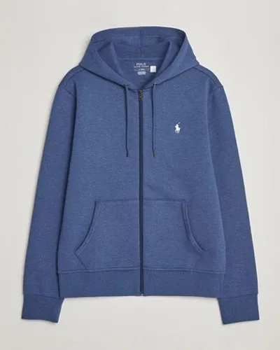 Polo Ralph Lauren Double Knitted Full-Zip Hoodie Blue Heather