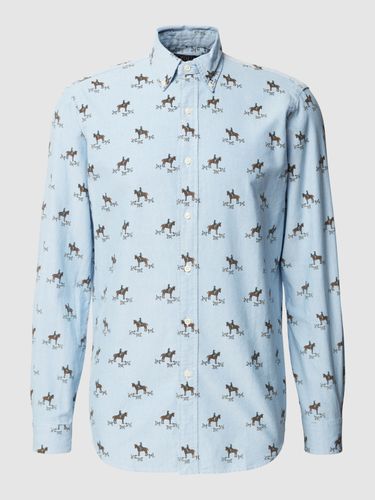 Polo Ralph Lauren Freizeithemd mit Allover-Muster Modell 'LONG SLEEVE-SPORT'