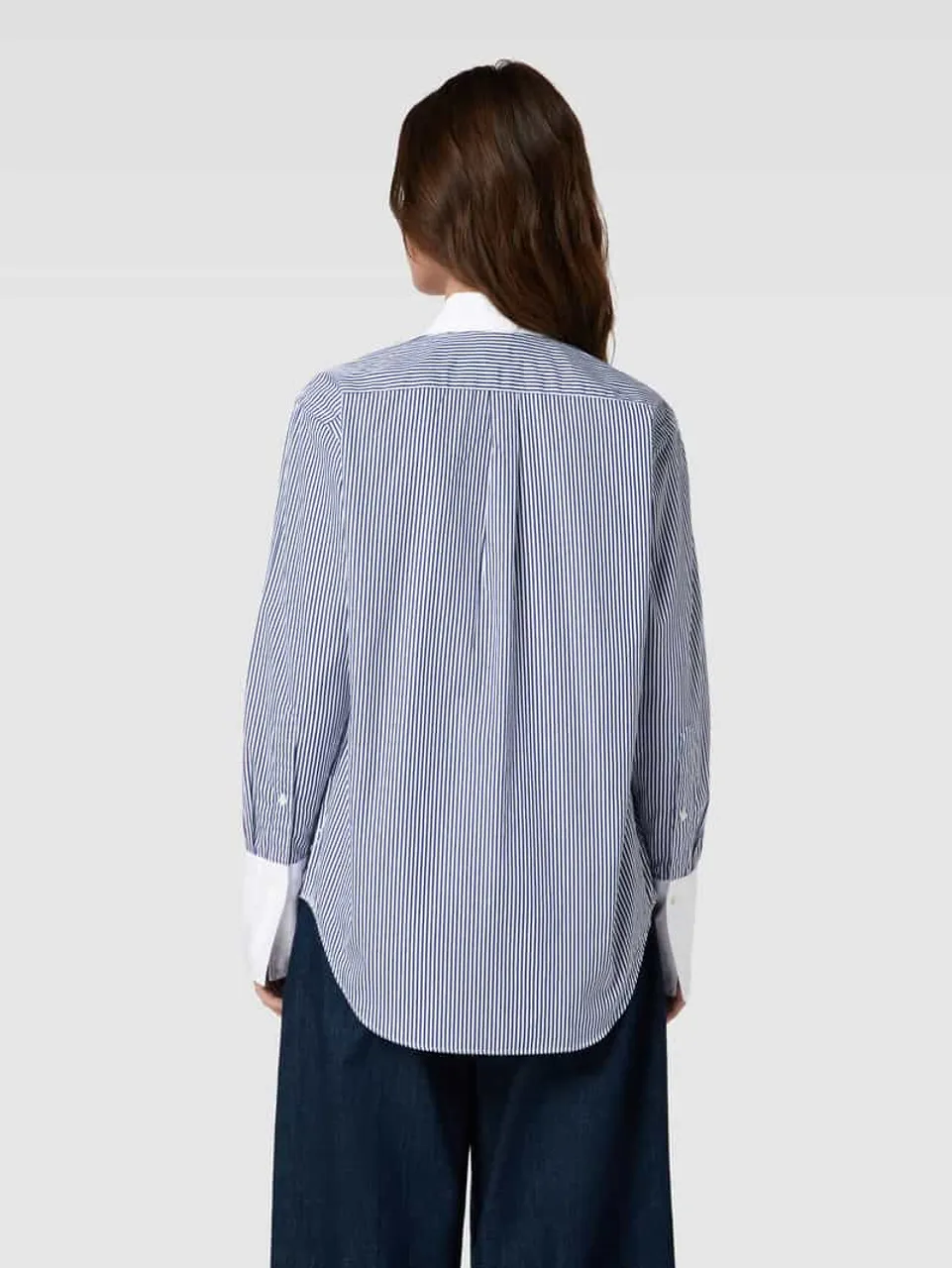 Polo Ralph Lauren Hemdbluse mit Streifenmuster in Hellblau