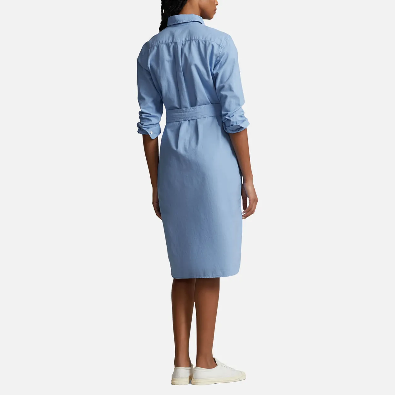 Polo Ralph Lauren Hemdkleid aus Baumwolloxford mit Gürtel - Blue