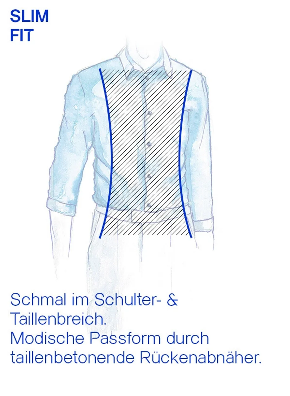 Polo Ralph Lauren Herren Hemd blau Baumwoll-Stretch gestreift Slim Fit