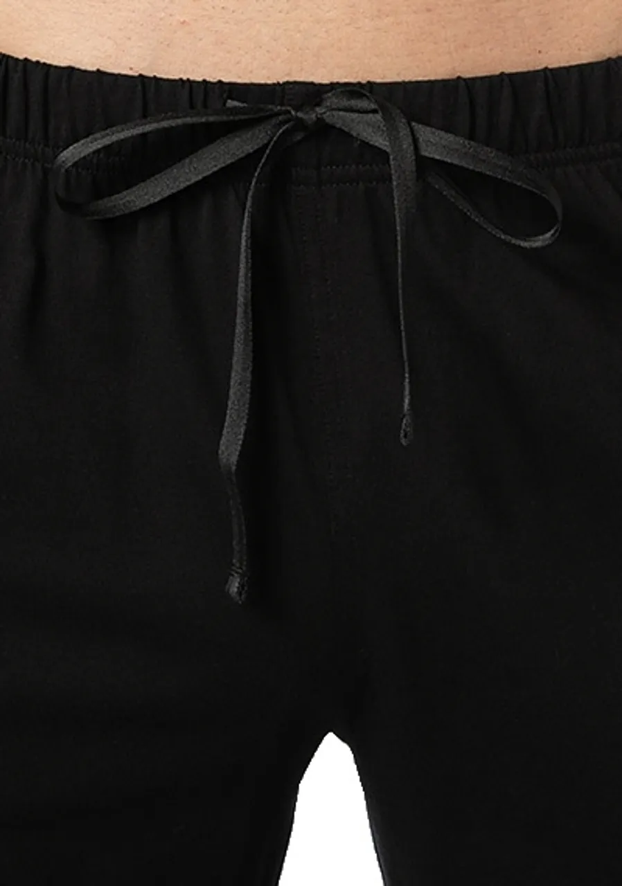 Polo Ralph Lauren Herren Pyjamahose schwarz Jersey-Baumwolle unifarben