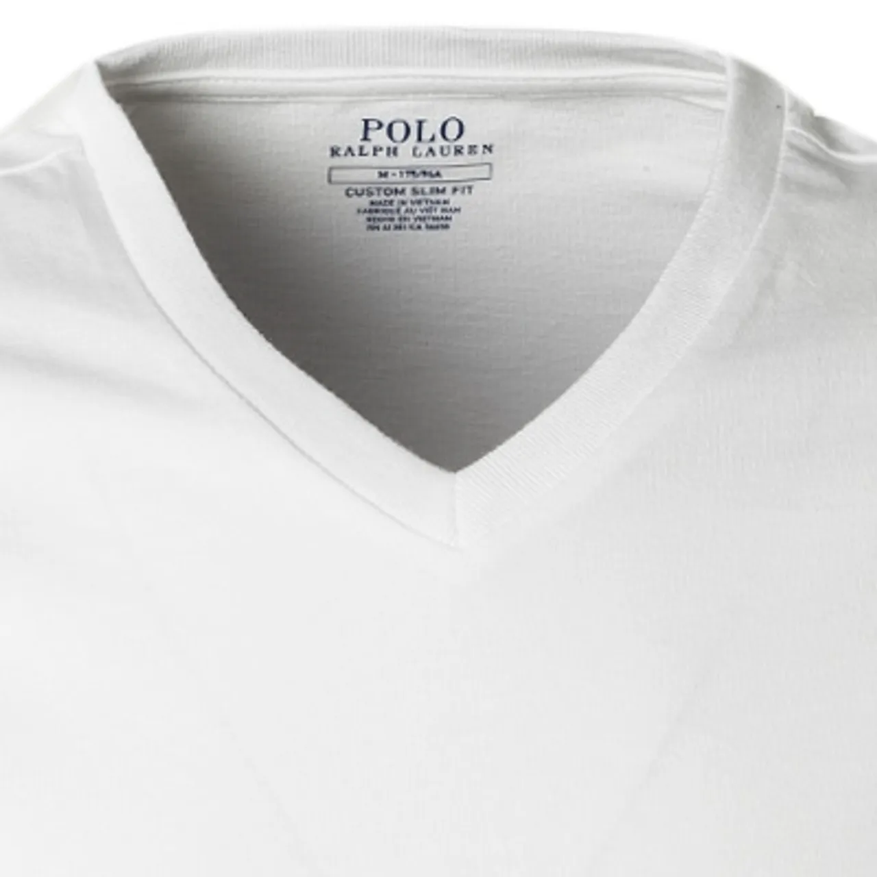 Polo Ralph Lauren Herren T-Shirt weiß Baumwolle Slim Fit