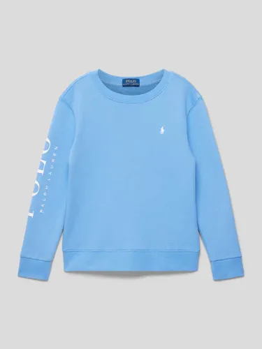 Polo Ralph Lauren Kids Sweatshirt mit Label-Stitching in Bleu