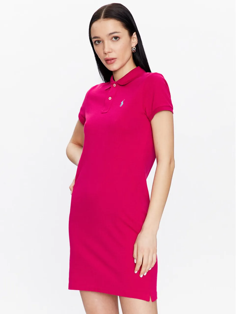 Polo Ralph Lauren Kleid für den Alltag 211799490011 Rosa Regular Fit