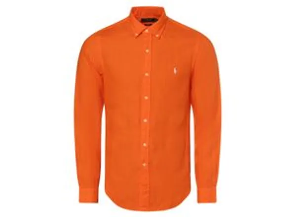Polo Ralph Lauren Leinenhemd Herren Slim Fit Button-Down, orange