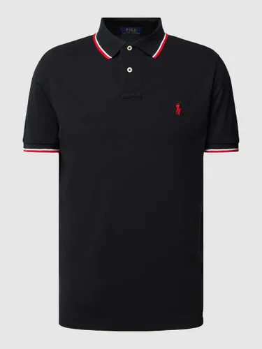 Polo Ralph Lauren Poloshirt mit Kontraststreifen in Black