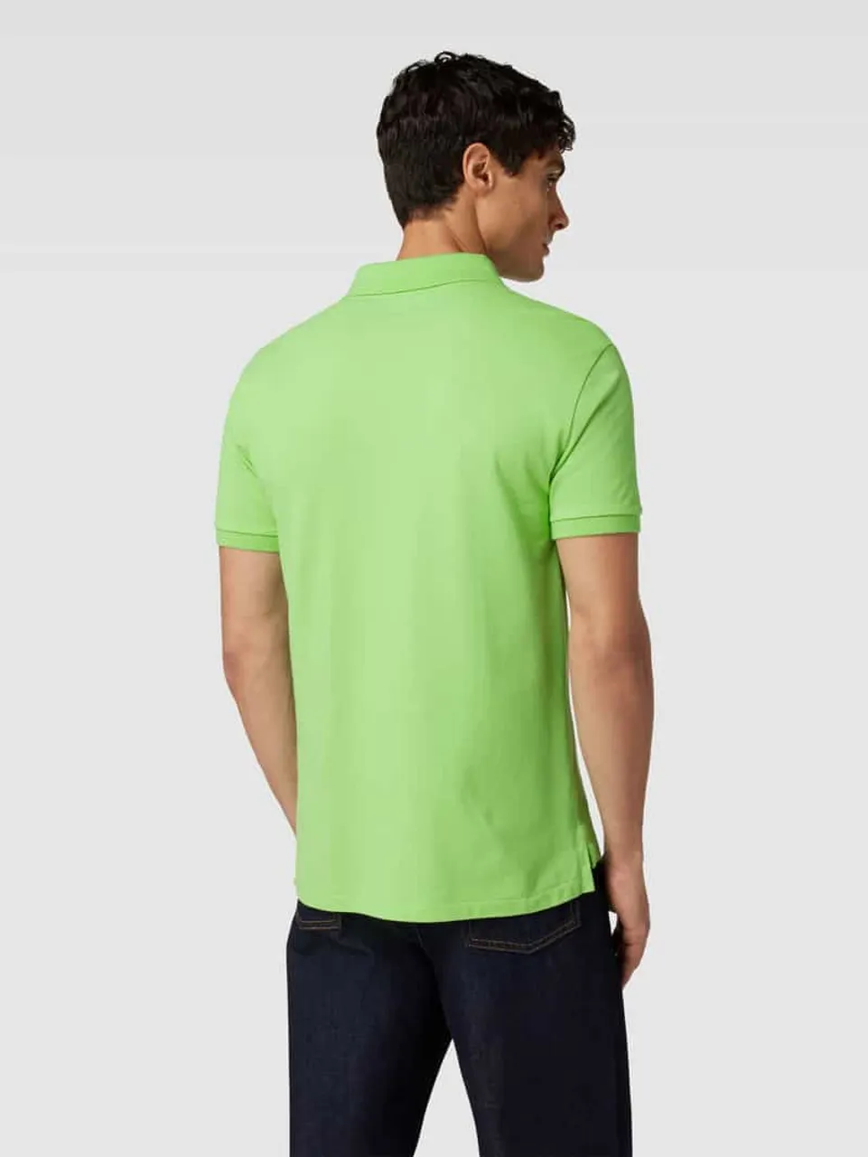 Polo Ralph Lauren Poloshirt mit Logo-Stitching Modell 'BASIC' in Hellgruen