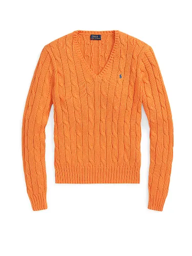 POLO RALPH LAUREN Pullover Slim Fit KIMBERLY orange | S