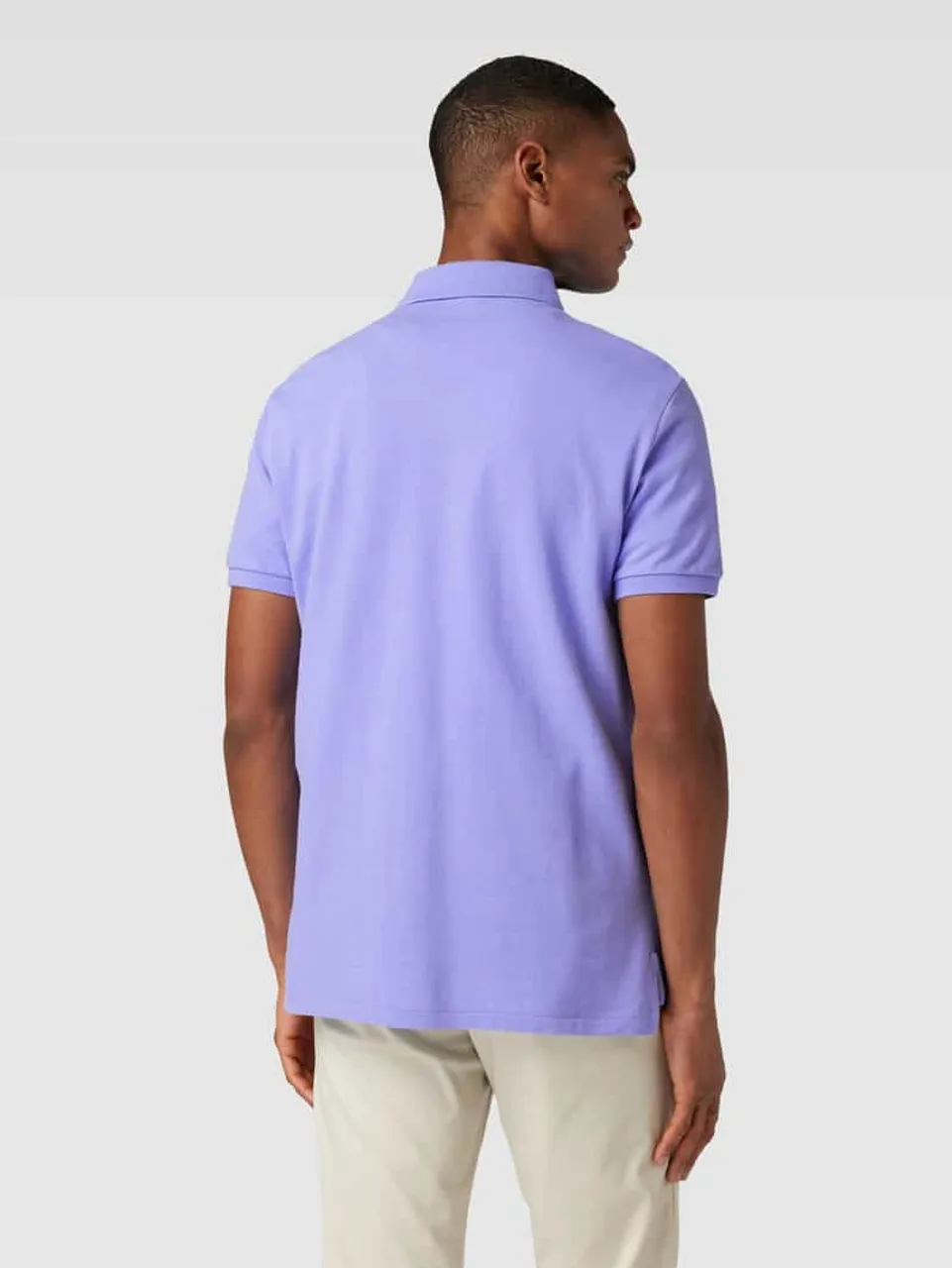 Polo Ralph Lauren Regular Fit Poloshirt mit unifarbenem Design in Blau