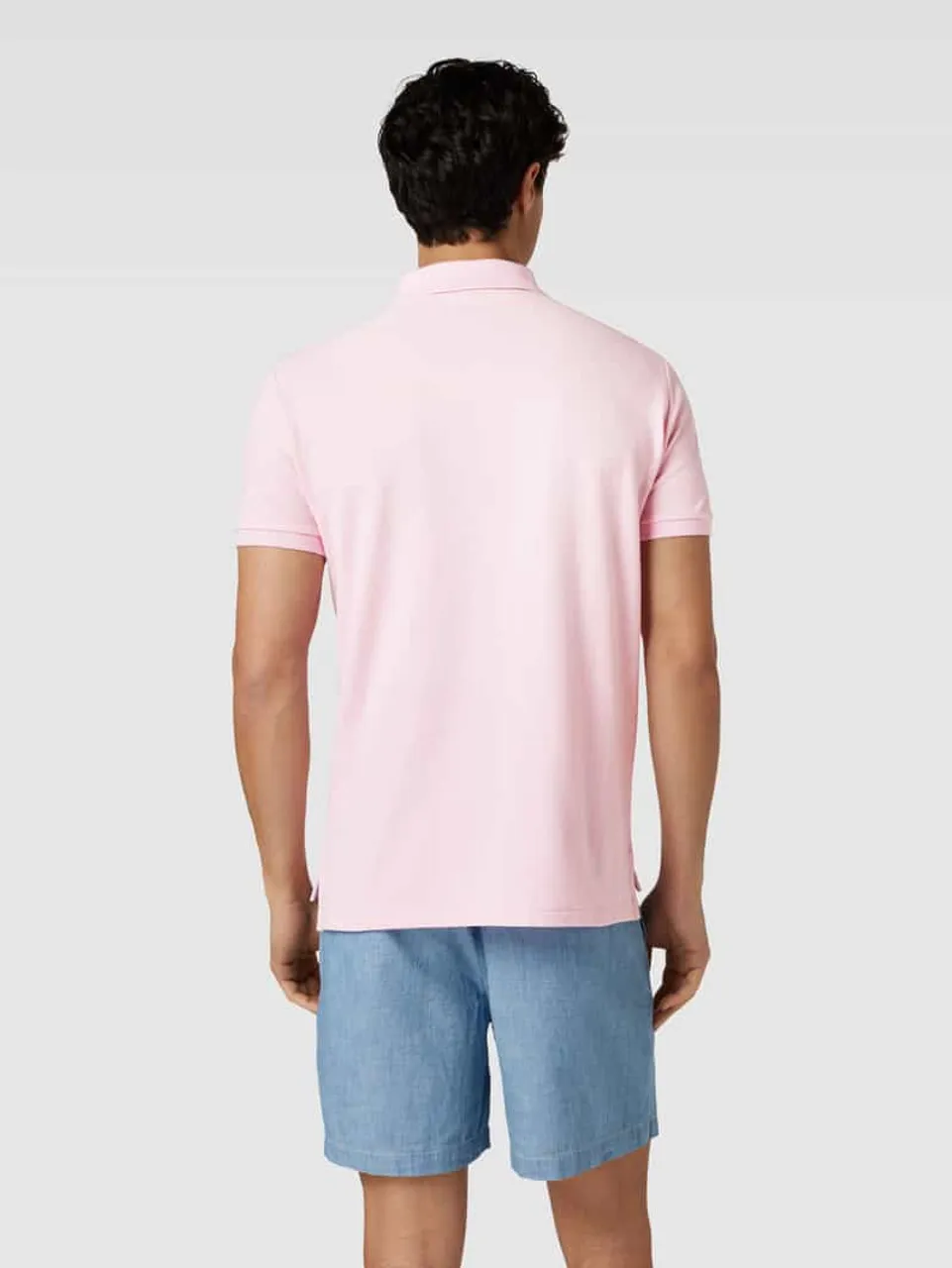 Polo Ralph Lauren Regular Fit Poloshirt mit unifarbenem Design in Rosa