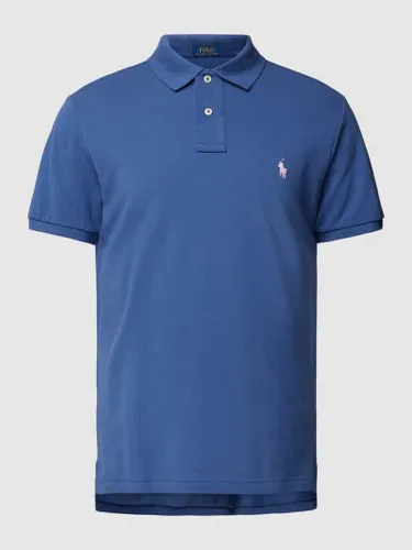 Polo Ralph Lauren Regular Fit Poloshirt mit unifarbenem Design in Royal