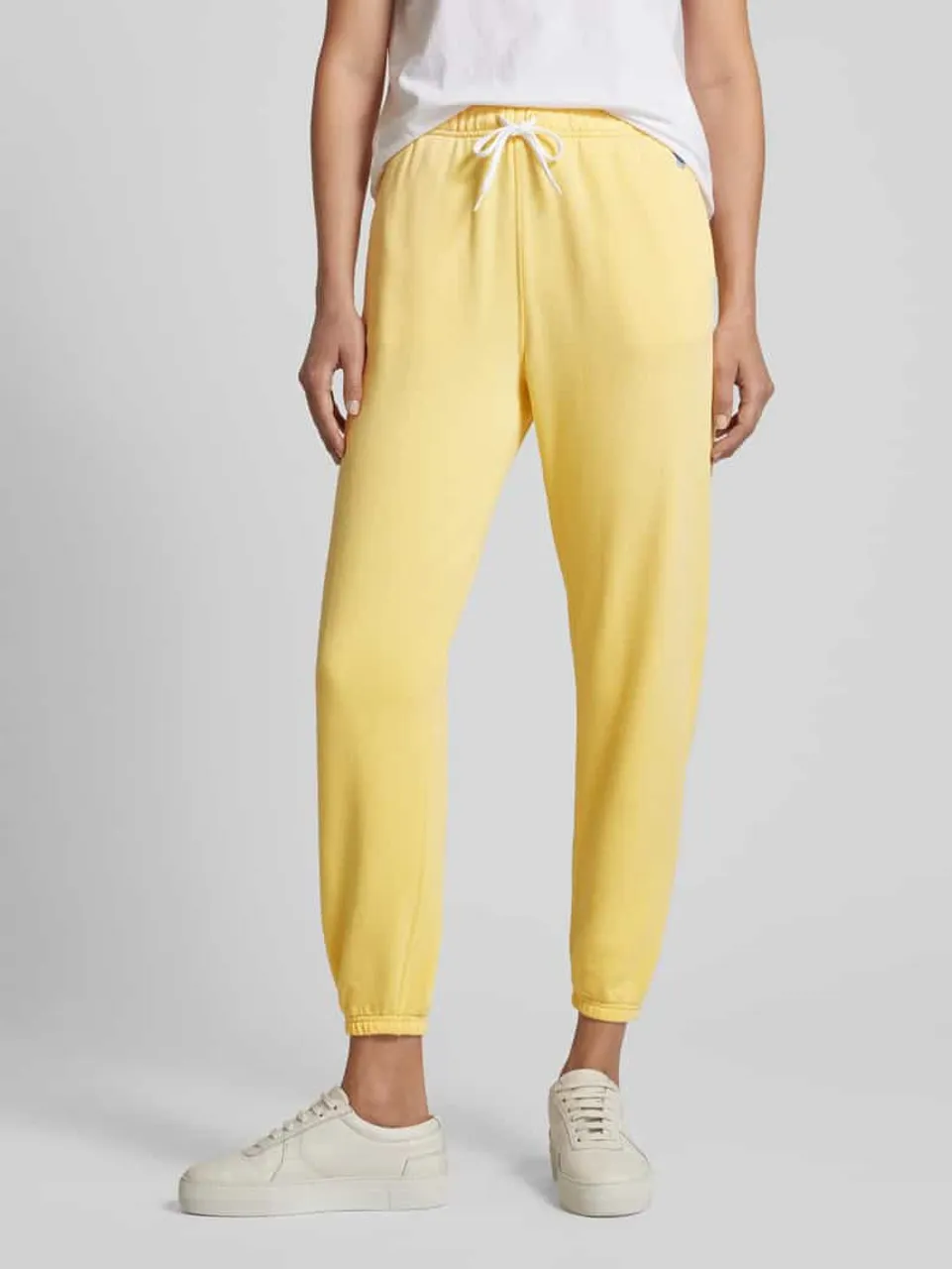 Polo Ralph Lauren Regular Fit Sweatpants mit Logo-Stitching in Gelb
