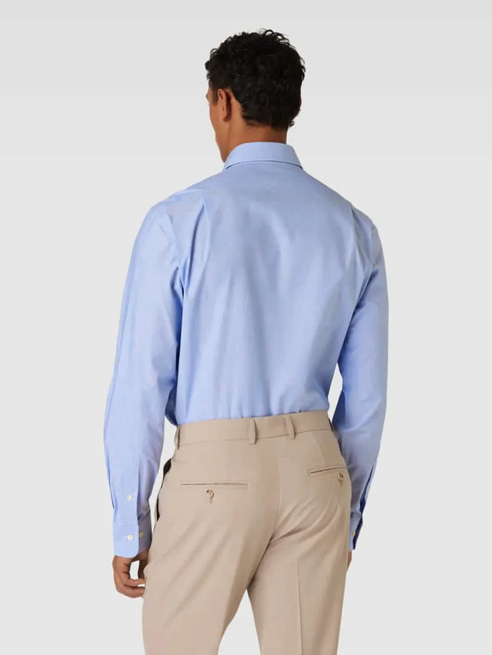 Polo Ralph Lauren Slim Fit Business-Hemd mit Streifenmuster in Bleu