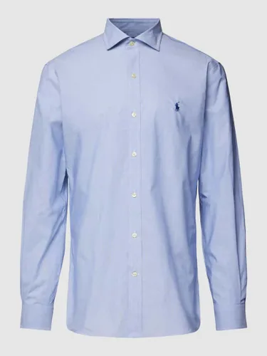 Polo Ralph Lauren Slim Fit Business-Hemd mit Streifenmuster in Bleu