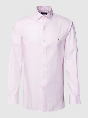 Polo Ralph Lauren Slim Fit Business-Hemd mit Streifenmuster in Rosa