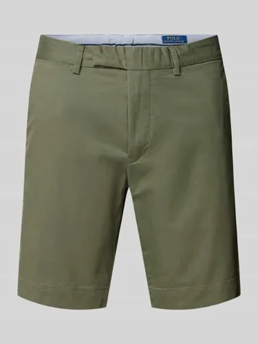 Polo Ralph Lauren Slim Stretch Fit Shorts im unifarbenen Design in Khaki