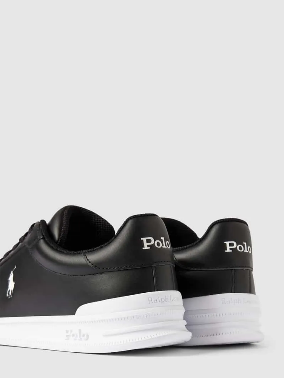 Polo Ralph Lauren Sneaker mit Label-Detail in Black