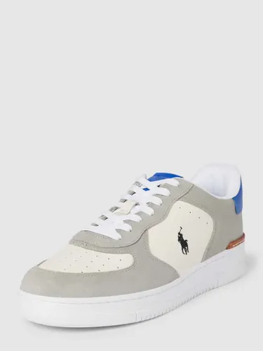 Polo Ralph Lauren Sneaker mit Label-Print Modell 'MASTERS' in Hellgrau