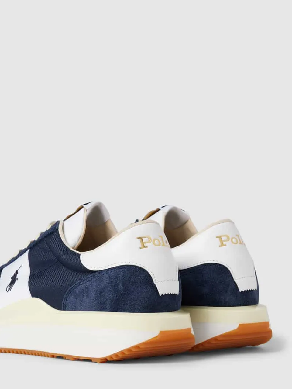 Polo Ralph Lauren Sneaker mit Label-Stitching in Marine