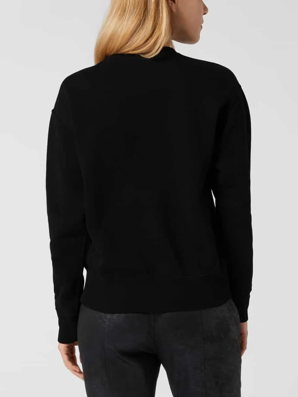 Polo Ralph Lauren Sweatshirt mit Label-Stitching in Black