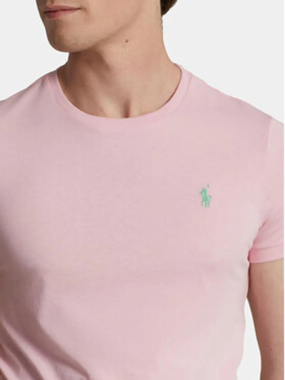 Polo Ralph Lauren T-Shirt 710671438357 Rosa Custom Slim Fit