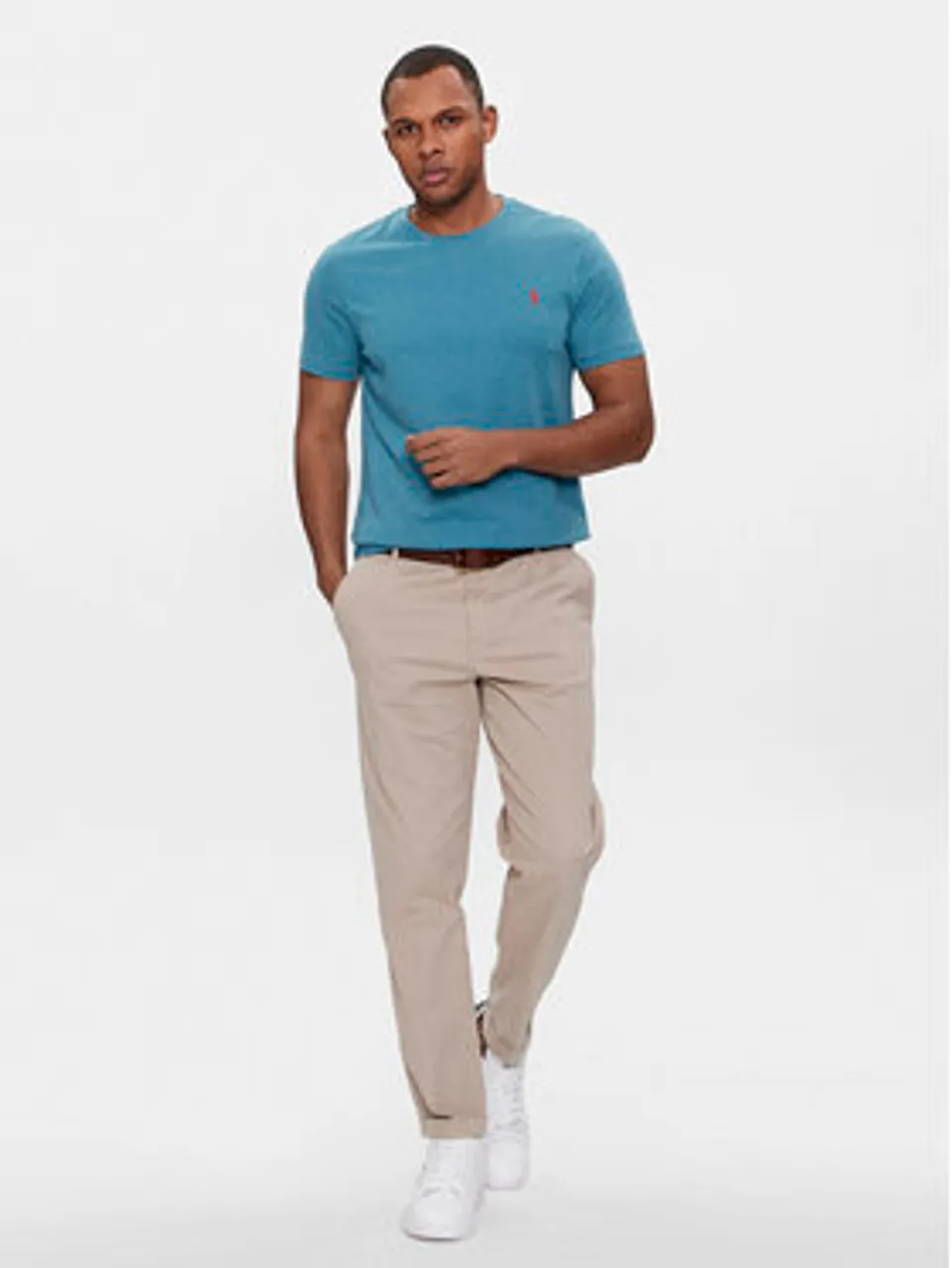 Polo Ralph Lauren T-Shirt 710671438367 Blau Custom Slim Fit