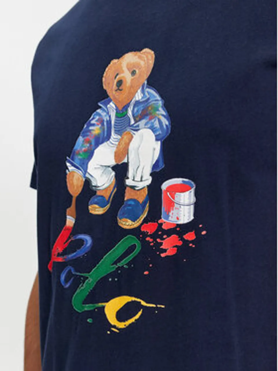 Polo Ralph Lauren T-Shirt 710853310025 Dunkelblau Slim Fit