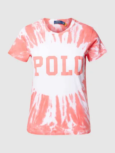 Polo Ralph Lauren T-Shirt in Batik-Optik in Hellrot