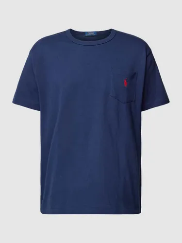 Polo Ralph Lauren T-Shirt mit Brusttasche in Marine
