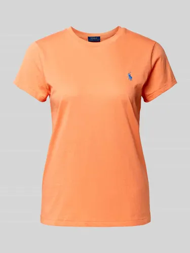 Polo Ralph Lauren T-Shirt mit Logo-Stitching in Orange