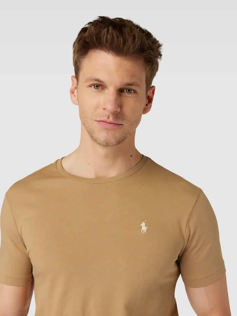 Polo Ralph Lauren T-Shirt mit Rundhalsausschnitt in Camel