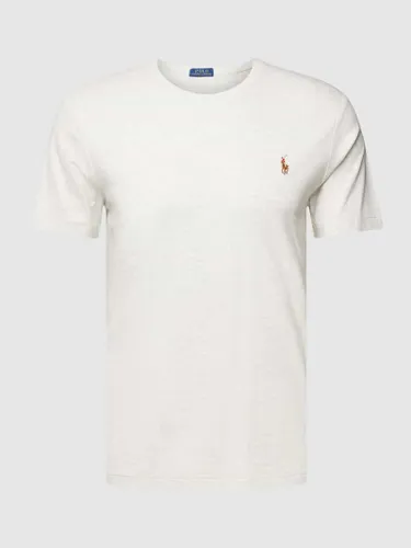 Polo Ralph Lauren T-Shirt mit Rundhalsausschnitt in Offwhite