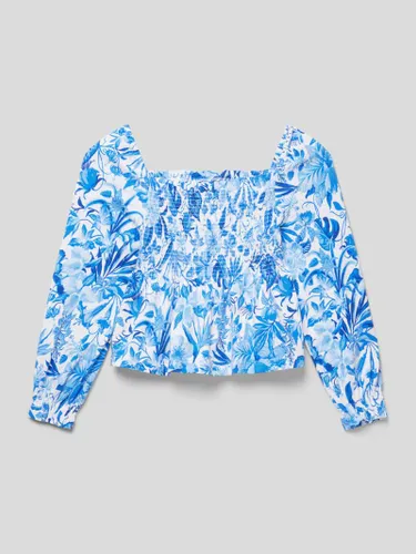 Polo Ralph Lauren Teens Blusenshirt mit floralem Muster in Marine