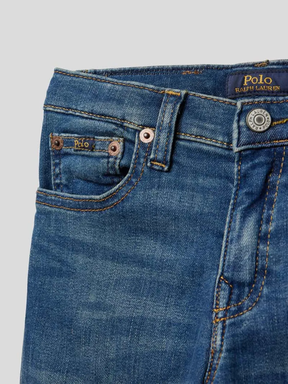 Polo Ralph Lauren Teens Jeans mit 5-Pocket-Design in Jeansblau