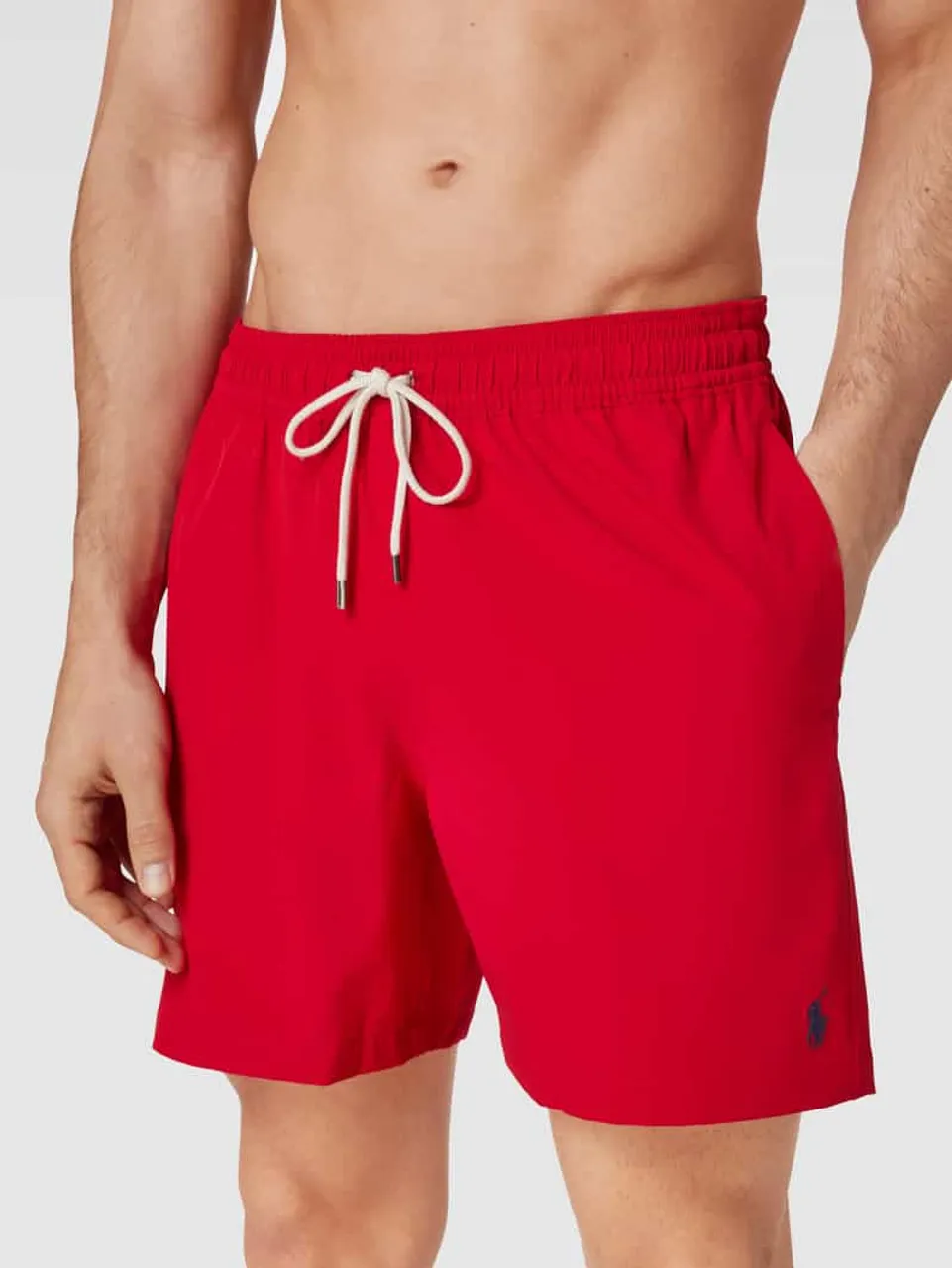Polo Ralph Lauren Underwear Badehose mit Logo-Stitching Modell 'TRAVELER' in Rot