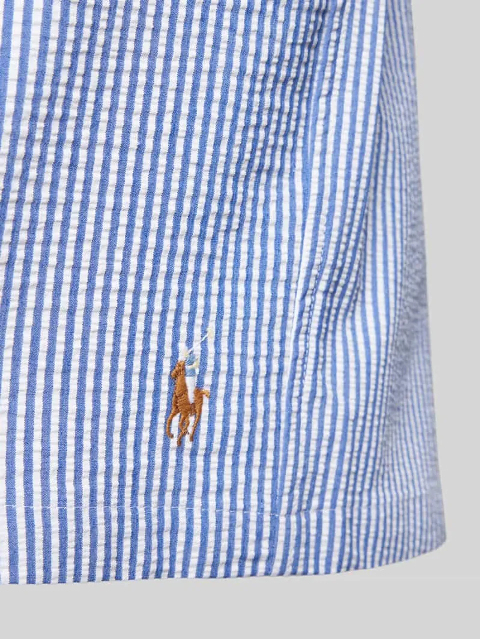 Polo Ralph Lauren Underwear Badehose mit Streifenmuster Modell 'TRAVELER' in Blau