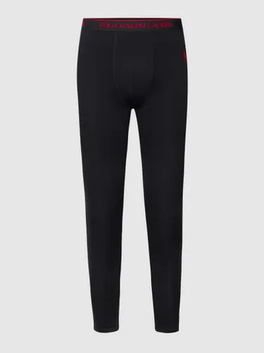 Polo Ralph Lauren Underwear Lange Pants mit Logo-Stitching Modell 'PERFORMANCE LONG JOHNS' in Black