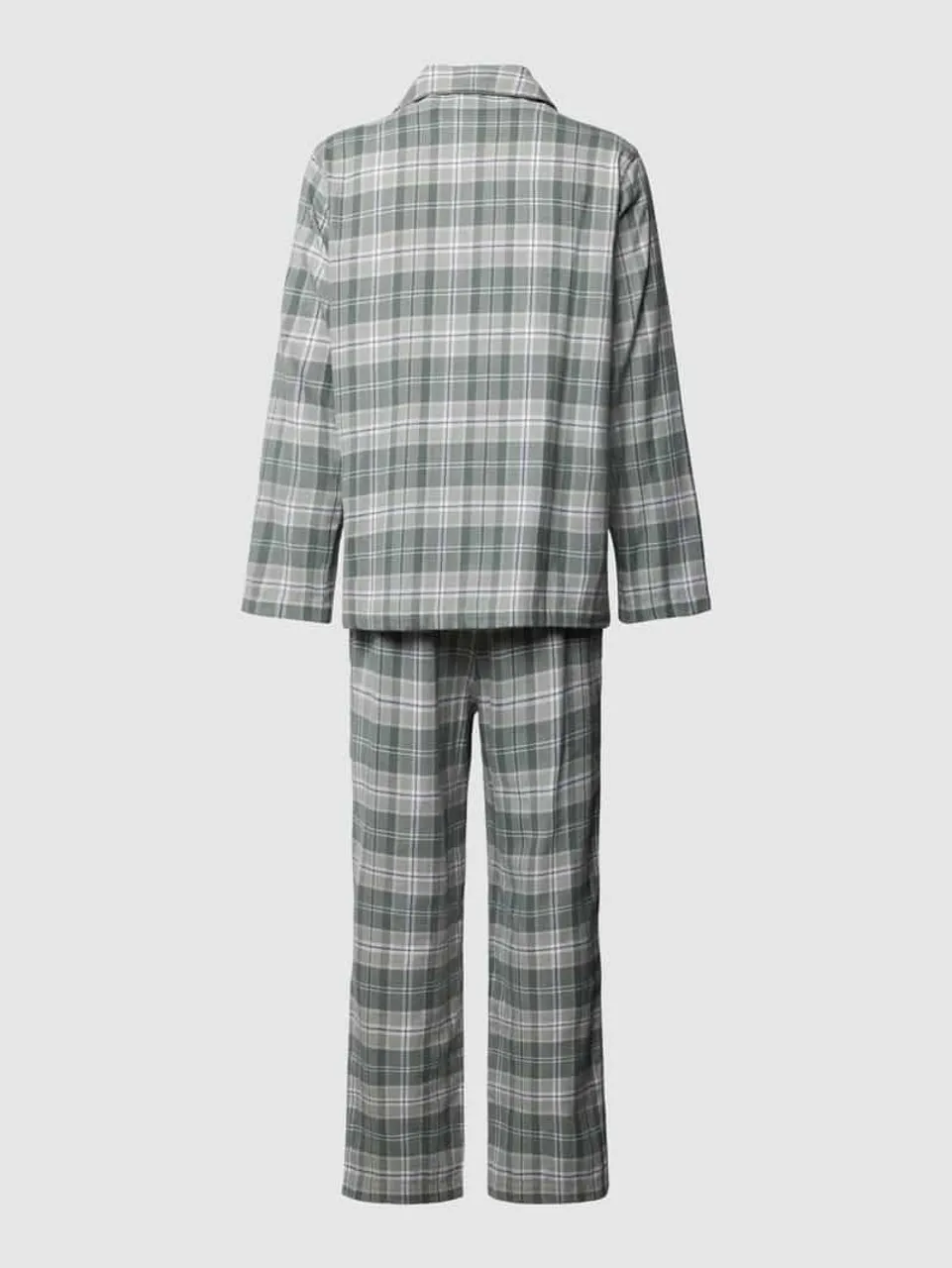 Polo Ralph Lauren Underwear Pyjama mit Tartan-Karo in Mittelgrau