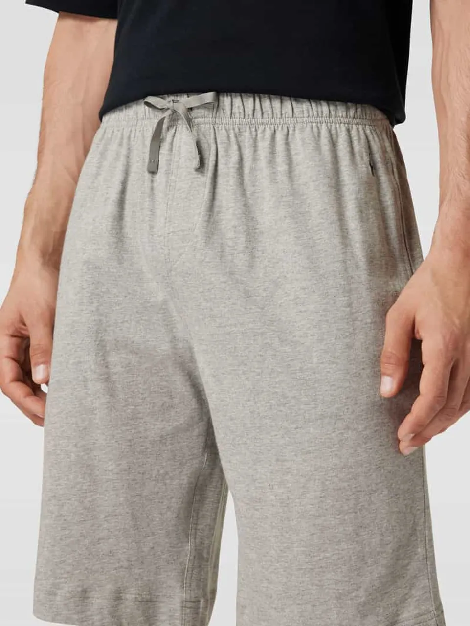 Polo Ralph Lauren Underwear Shorts aus Jersey mit Logo-Stickerei in Mittelgrau Melange