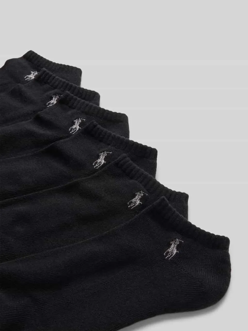 Polo Ralph Lauren Underwear Sneakersocken mit Label-Stitching im 6er-Pack in Black